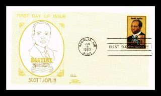 Dr Jim Stamps Us Scott Joplin Black Heritage Fdc Colonial Cachet Cover Sedalia