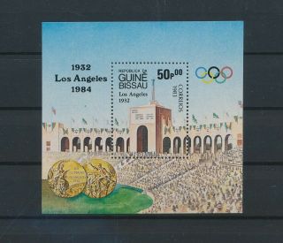 Lk69802 Guinea - Bissau 1984 Los Angeles Sports Olympics Good Sheet Mnh