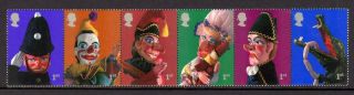 2001 Gb Punch And Judy Show Mnh Stamp Set Sg 2220 - 2223 Qeii Puppets