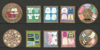 Japan 2018 Fashion Design Series 2nd Issue Comp.  Set Of 10 Stamps In Fine