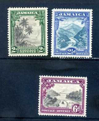 Jamaica 1932 Pictorials Set Mh Sg 111/3 Cat £70
