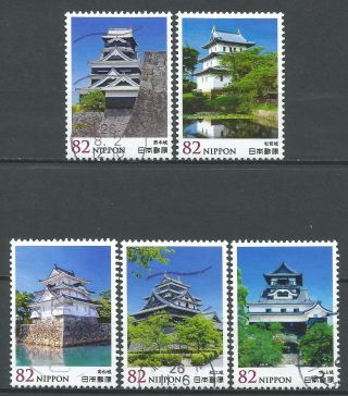 ˳˳ ҉ ˳˳c2179 Japan Commemorative Japanese Castle Series 2 - 2014 Complete Set 日本