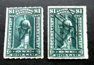Us - Bob/revenue - Two $1 Documentary Stamps -