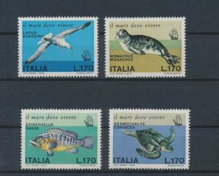 Lk63370 Italy Sealife Animals Fauna Flora Birds Fine Lot Mnh