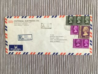 Reg Firm Cover China Hong Kong 1978 Kings Road To Germany Multiple Franking