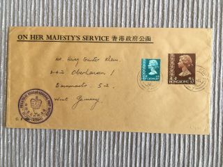 O H M S China Hong Kong 1977 2,  40 $ $ Rate To Germany