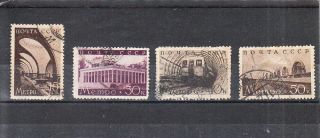 Russia 1938 Moscow Subway Part Set Vf 43euro