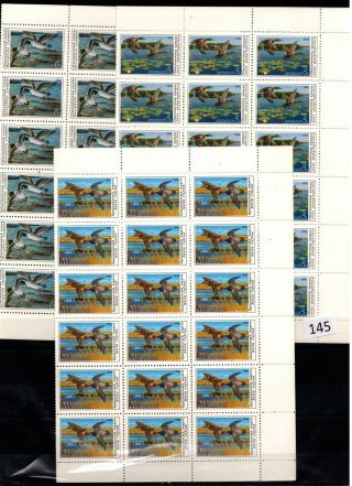 /// 36x Russia - Mnh - Folded Sheets - 1990 - Nature - Birds