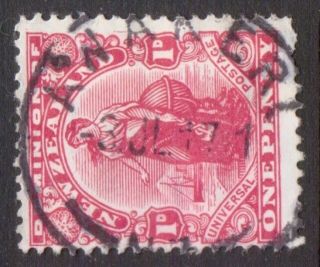 Zealand Postmark / Cancel " Awakeri " 1917 On Dominion Penny