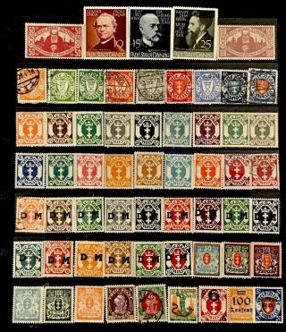 Danzig (gdańsk) Stamps 59 All Different Lot 91619m