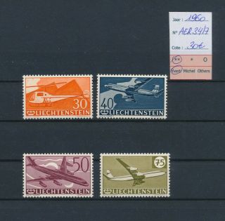 Lk61770 Liechtenstein 1960 Aviation Airplanes Fine Lot Mnh Cv 30 Eur