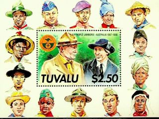 Tuvalu 1987 - 88 16th World Jamboree - Australia Fine Sheet