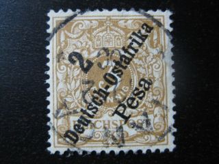 East Africa German Colony Mi.  6 Scarce Stamp Cv $16.  75