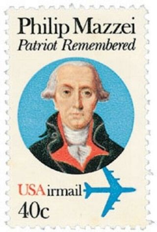 C98 - Philip Mazzei - Us Airmail Stamp