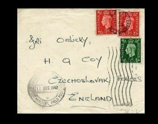 Cv005.  Cover To Czechoslovak Forces In Great Britain 1942