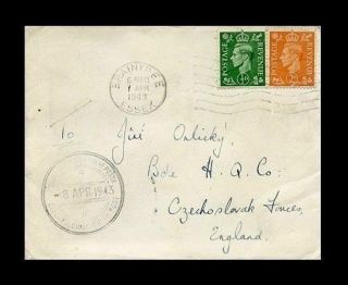 Cv031.  Cover To Czechoslovak Forces In Great Britain 1943