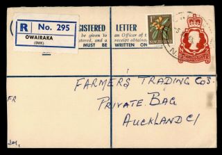 Dr Who 1965 Zealand Owairaka Registered Letter C123395