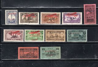Middle East Syria Sar Stamps Alaquites Hinged Lot 56230