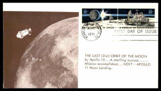 Mayfairstamps Us Fdc 1971 Florida Apollo 10 Last Orbit Of Moon Pair First Day Co