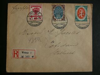 Germany 1919 National Assembly (versammlung) Registered Cover To Potsdam