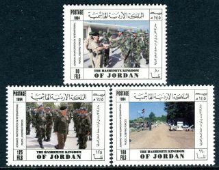 4107 - Jordan 1994 - International Peace - Flag - Un Soldiers - Mnh Set