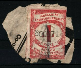Gb Qv Locals 4d Railway Newspaper Stamp Lancashire & Yorkshire Railway Ma200
