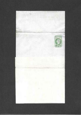 Gb Postal Stationery 1870 Qv 1/2d Green Newspaper Wrapper Size A H&b Wp1