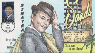 4265 Frank Sinatra Subscriber Only Hand Painted Fred Collins Cachet First Day C