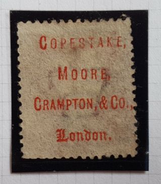 Victorian Penny Red With Copestake Moore Underprint