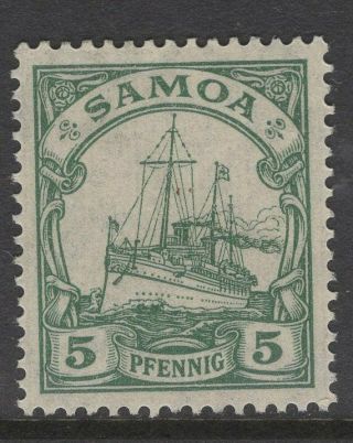 Samoa (german) Sgg21 1919 5pf Green Mtd