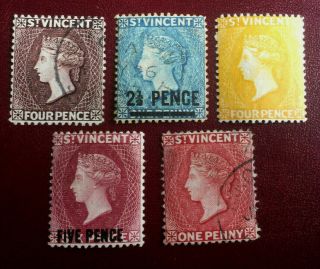 St Vincent Queen Victoria Stamps Fresh Mm / Vfu