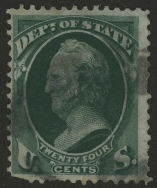 Mr Fancy Cancel O65 24c Department Of State Offical Red Cancel Cv$230,  $85