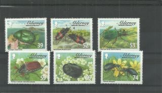 Alderney - Sga481 - 486 Beetles Set 2013 Mnh