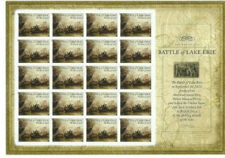 U.  S.  Scott 4805 Battle Of Lake Erie Sheet Of 20 Forever Stamps Mnh