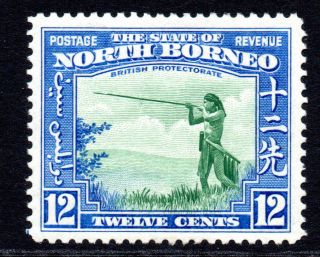 North Borneo 12 Cent Stamp C1939 Mounted