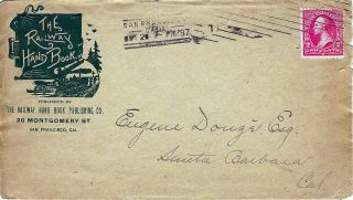 [postal History - California] Cancelled Cover With Enclosed Letter,  1897