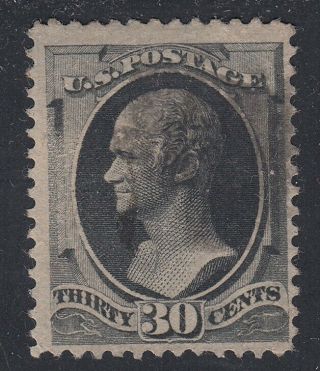 Tdstamps: Us Stamps Scott 190 30c Hamilton Tiny Thin Cv$140.  00