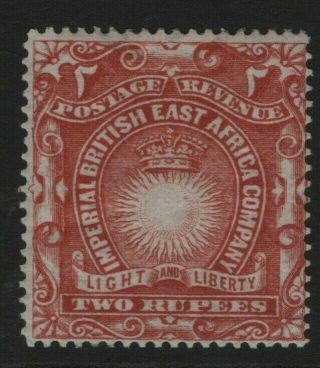 British East Africa Sg 16 Brick - Red,  2 Rupees 1890 Mounted