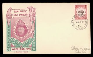Dr Who 1959 Zealand Auckland Pan Pacific Scout Jamboree Fdc C121354