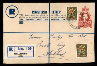Dr Who 1964 Zealand Wellsford Registered Letter Uprated Stationery C121352