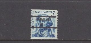 Hawaii Precancels: 5 - Cent Washington Coil From Prominent Americans (1304)