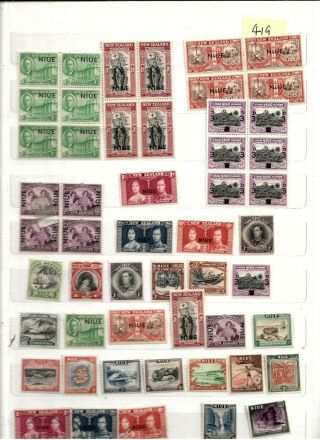 Niue (419) 1937 - 50 X 49 Mounted & X 3 Good To Fine See Scan