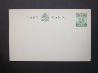Gb Postal Stationery Sto Kgv 1/2d Green Postcard Size F H&b Cs38b