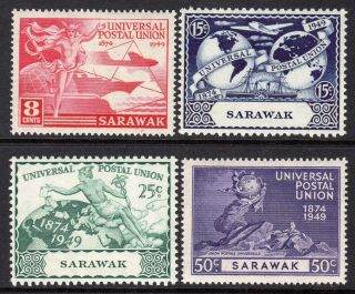 Sarawak 1949 Upu Set Sg167 - 70 Mnh