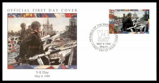 Mayfairstamps Marshall Islands 1995 V - E Day World War Ii Military First Day Cove