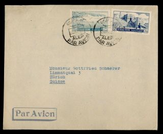 Dr Who Syria Aleppo To Switzerland Air Mail C124614