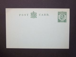 Gb Stationery Sto Kgv 1/2d Green Postcard Light Green Card Size F H&b Cs38b