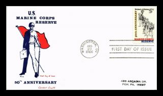 Dr Jim Stamps Us Marine Corps Reserve Fdc Cachet Craft Cover Scott 1315