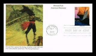 Dr Jim Stamps Us Howard Pyle American Illustrators First Day Mystic Cover
