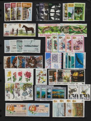 British Commonwealth - 18 Complete Mnh Sets - See Scan